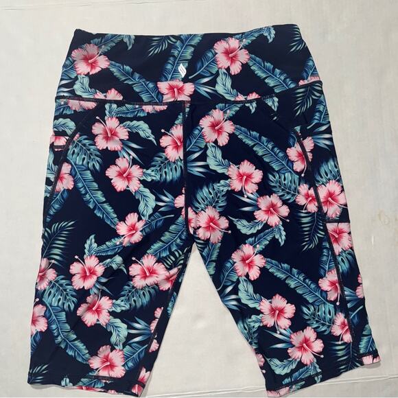 Santiny Womens Size L Shorts High Waisted Swim Surfing Travel Vacation - Picture 2 of 9